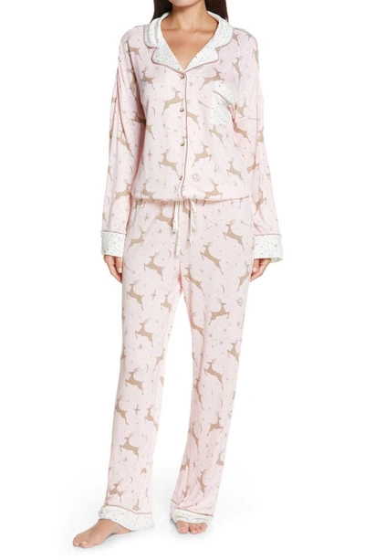 Honeydew Intimates Tucked In Lounge Jumpsuit In Wish Deer