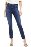 Ag Mari High Waist Slim Straight Leg Jeans In Casablanca