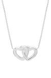 ESTELLA BARTLETT INTERLINKED LOVE HEART PENDANT NECKLACE,EBN4853S