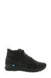 Wolky Why Waterproof High Top Sneaker In Black Nubuck