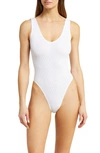 BOUND BY BOND-EYE MARA RIBBED ONE-PIECE SWIMSUIT,BOUND004E