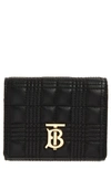BURBERRY LOLA QUILTED LEATHER TRIFOLD WALLET,8049280