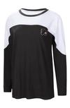 G-III 4HER BY CARL BANKS G-III 4HER BY CARL BANKS BLACK PHILADELPHIA FLYERS POP FLY LONG SLEEVE T-SHIRT,4170022