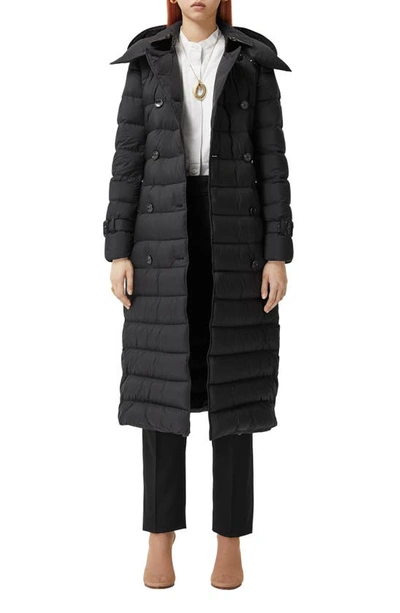 Burberry Ashwick Double Breasted Quilted Down Coat With