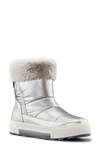 Cougar Wizard Quilted Nylon Snow Boots In Silver