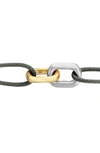 Kimai Unity Chain Link Slider Bracelet In Yellow Gold