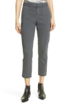 Nili Lotan Montauk Crop Pants In Slate