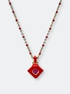 AWE INSPIRED AWE INSPIRED RED AURA NECKLACE