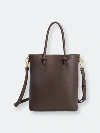 Melie Bianco Bailey Chocolate Small Tote In Brown