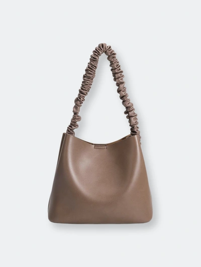 Melie Bianco Charlotte Taupe Medium Shoulder Bag In Brown