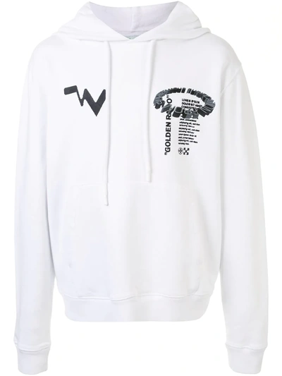 Off-white Golden Ratio Print Hoodie In White