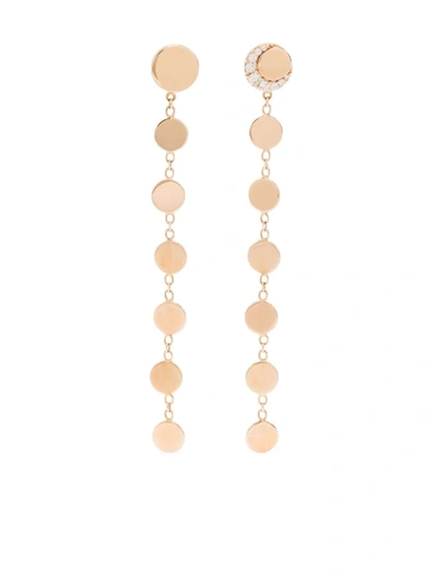 Pasquale Bruni 18kt Rose Gold Luce Diamond Drop Earrings In Pink