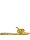 GIUSEPPE ZANOTTI TURCHESITE FLAT SANDALS