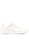 Maison Margiela Replica Patent Leather Low-top Sneakers In White
