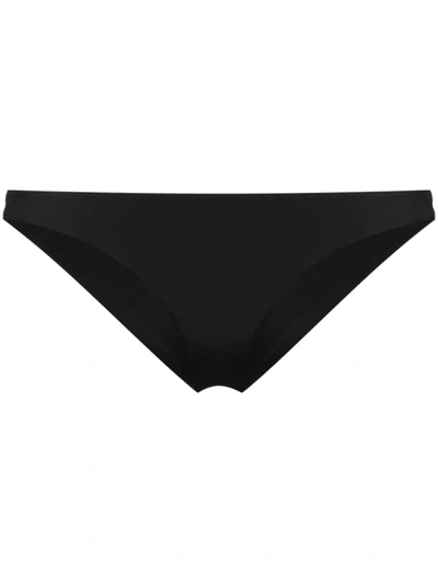Form And Fold The Staple Low-rise Bikini Bottoms In 黑色