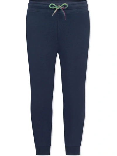 Paul Smith Junior Kids' Side Stripe Detail Track Trousers In 蓝色