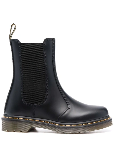 Dr. Martens' Black Vintage 2976 Leather Chelsea Boots In Schwarz
