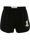 JW ANDERSON EMBROIDERED COTTON RUNNING SHORTS