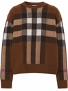 BURBERRY CHECK WOOL-CASHMERE JUMPER