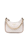 Michael Michael Kors Small Jet Set Charm Logo Shoulder Bag In Neutrals