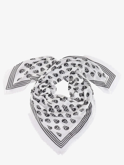 Alexander Mcqueen Scarves In White