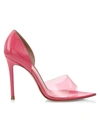 Gianvito Rossi Bree 105mm Pexi Peep-toe D'orsay High-heel Sandals In Ruby Rose