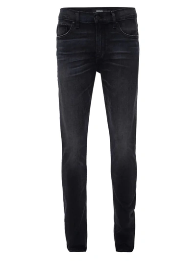 Hudson Axl Mid-rise Skinny Jeans In Faded Black