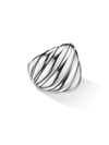 David Yurman Sterling Silver Sculpted Cable Ring In Silver