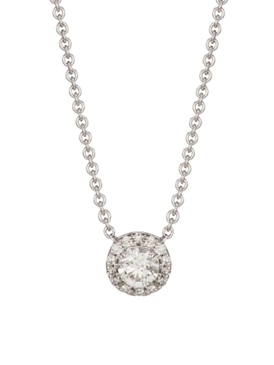 Saks Fifth Avenue Women's 14k White Gold & 0.25 Tcw Diamond Pendant Necklace