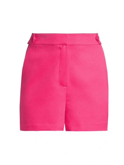 Milly Aria Cady Button Tab Shorts In  Pink