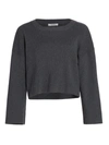 Splendid Rumi Rib-knit Sweater In Heather Charcoal