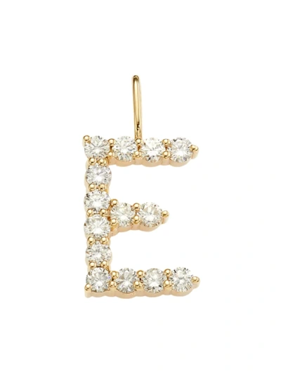 Saks Fifth Avenue Women's 14k Yellow Gold & Diamond Large Initial Charm In Initial E