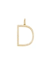 Saks Fifth Avenue Women's 14k Yellow Gold & Diamond Pavé Initial Charm In Initial D