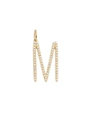 Saks Fifth Avenue Women's 14k Yellow Gold & Diamond Pavé Initial Charm In Initial M
