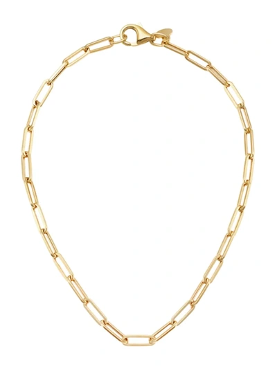 Saks Fifth Avenue 14k Gold Paperclip Chain Anklet In Yellow Gold