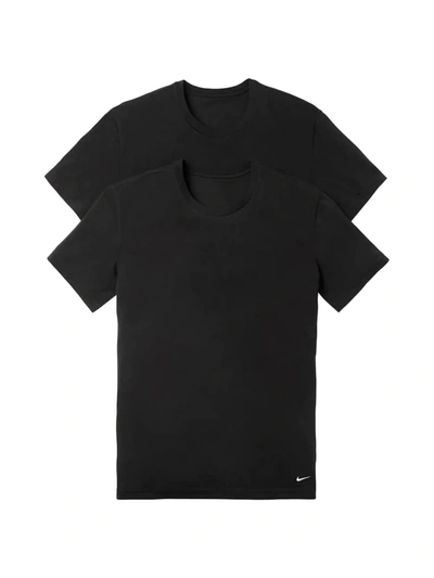 Nike 2-pack Dri-fit Essential Stretch V-neck T-shirt Set In Black