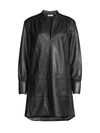 REBECCA TAYLOR WOMEN'S VEGAN LEATHER TUNIC DRESS,400015480855