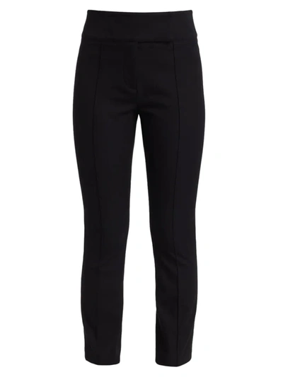 Veronica Beard Jupiter Cotton-blend Cropped Trousers In Black
