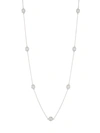 Saks Fifth Avenue Women's 14k White Gold & 1 Tcw Diamond Station Necklace