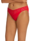 Hanky Panky Supima® Cotton V-kini In Red