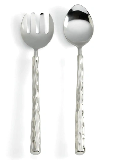 Michael Wainwright Truro Platinum 2-piece Salad Servers Set In Grey
