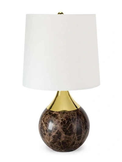 Regina Andrew Modern Glamour Barrett Marble Mini Lamp In Brown