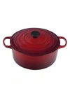 Le Creuset 5.5 Quart Round French Oven In Cherry