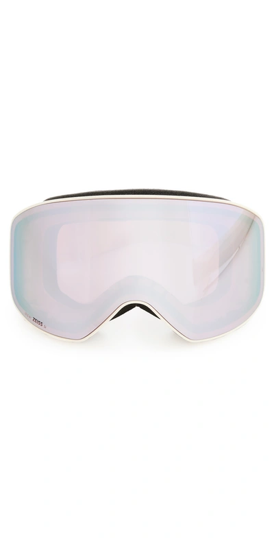 Chloé Logo Injection Plastic Ski Goggles  In White