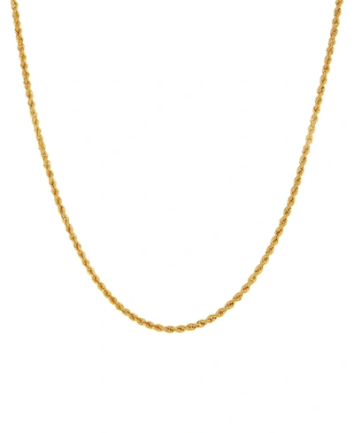 Macy's Rope Link 22" Chain Necklace In 14k Gold