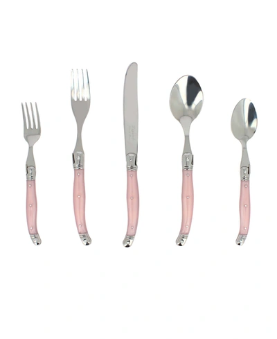 French Home Laguiole Flatware Service For 4, Set Of 20 Piece In Light Pink