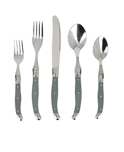 French Home Laguiole Flatware Service For 4, Set Of 2 Piece In Gray