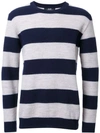 HL HEDDIE LOVU STRIPED KNITTED JUMPER,18A9100311697192