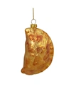 Northlight Golden Tone Glittered European Pierogi Glass Christmas Ornament In Gold