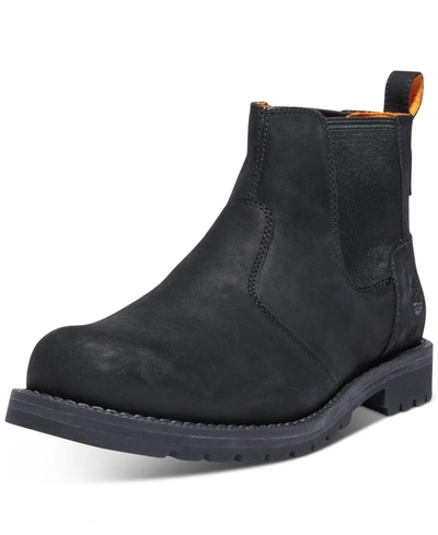 Timberland Men's Redwood Falls Chelsea Boots From Finish Line In Black Full Grain